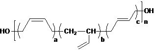 端羟基聚丁二烯结构式